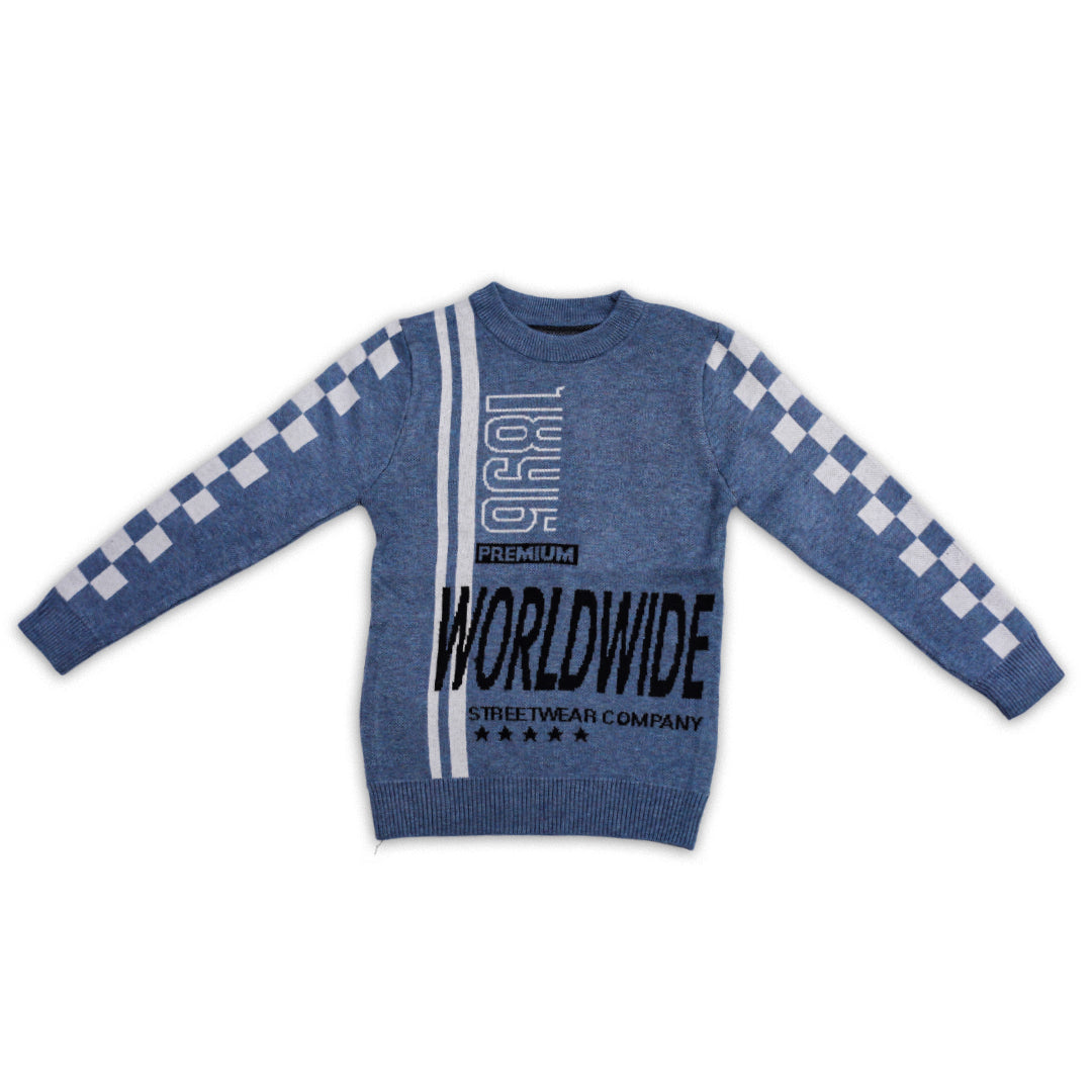 G00030┃BOYS IMPORTED  STYLISH RABBIT WOOL JERSEY