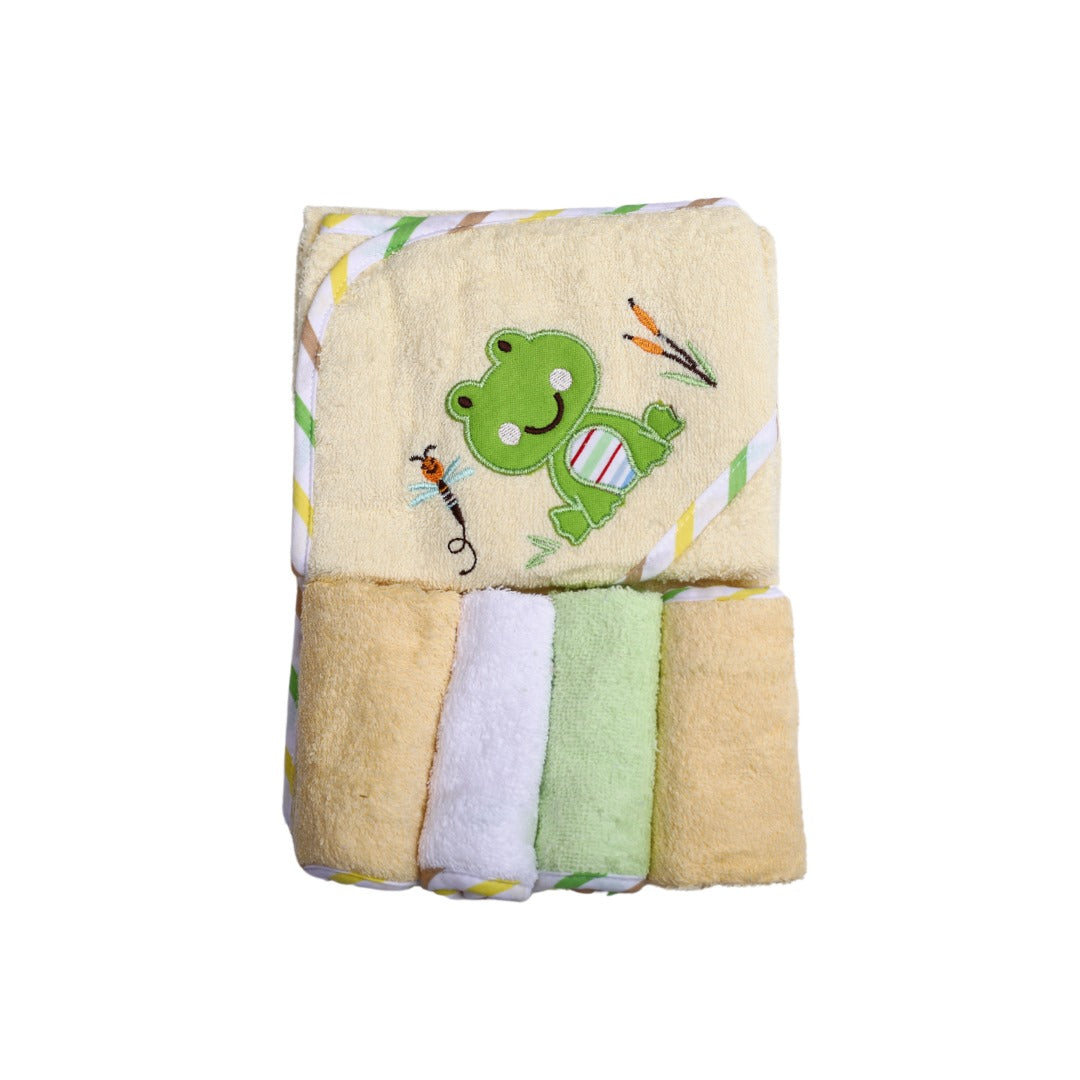 BC0005┃BATH TOWEL & 4 FACE TOWEL SET