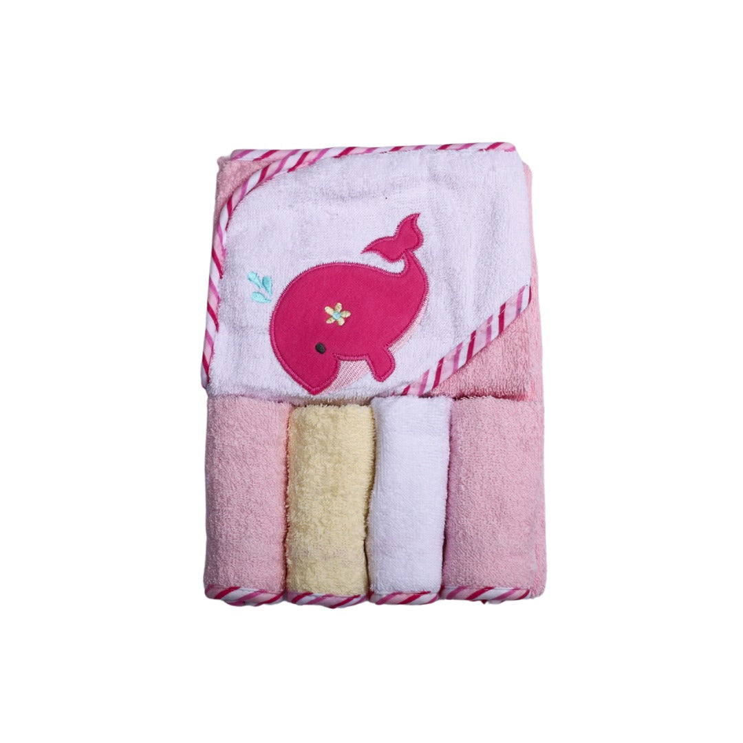 BC0005┃ATH TOWEL & 4 FACE TOWEL SET