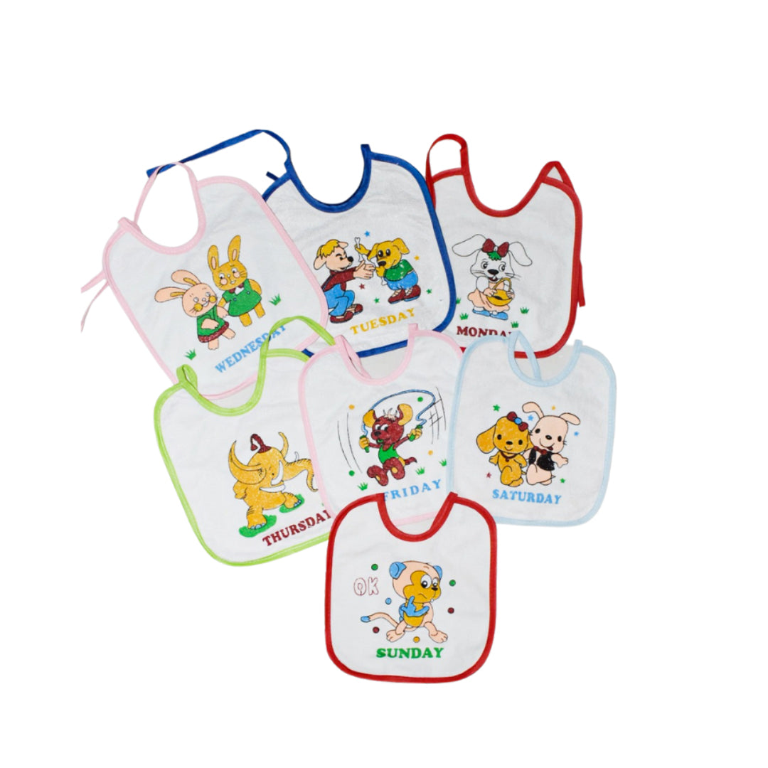 BC0008┃BABY 7 DAYS BIB SET